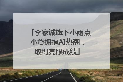 李家诚旗下小雨点小贷拥抱AI热潮，取得亮眼成绩